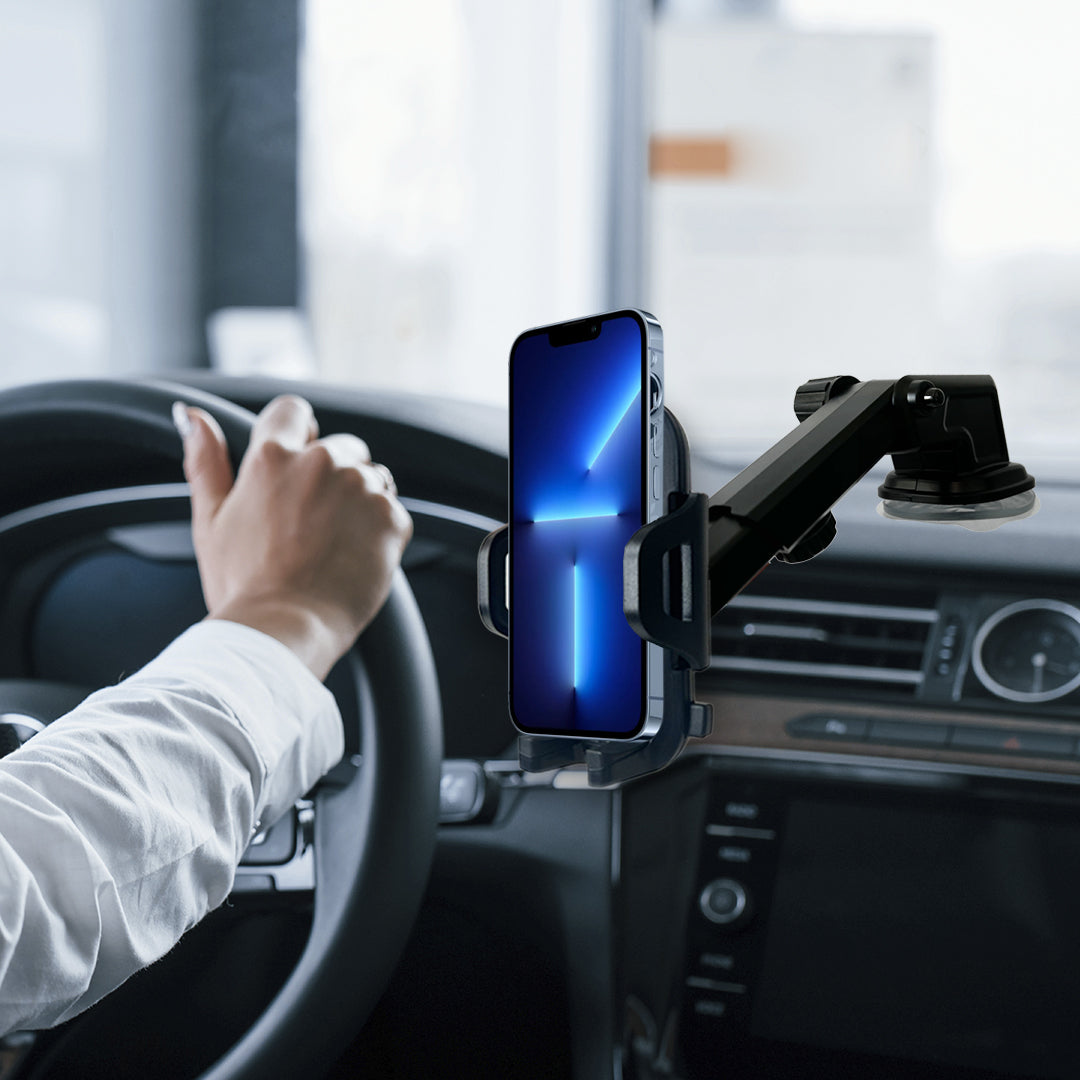 Universal Car Phone Mount Windshield Dashboard Holder 360° Rotate