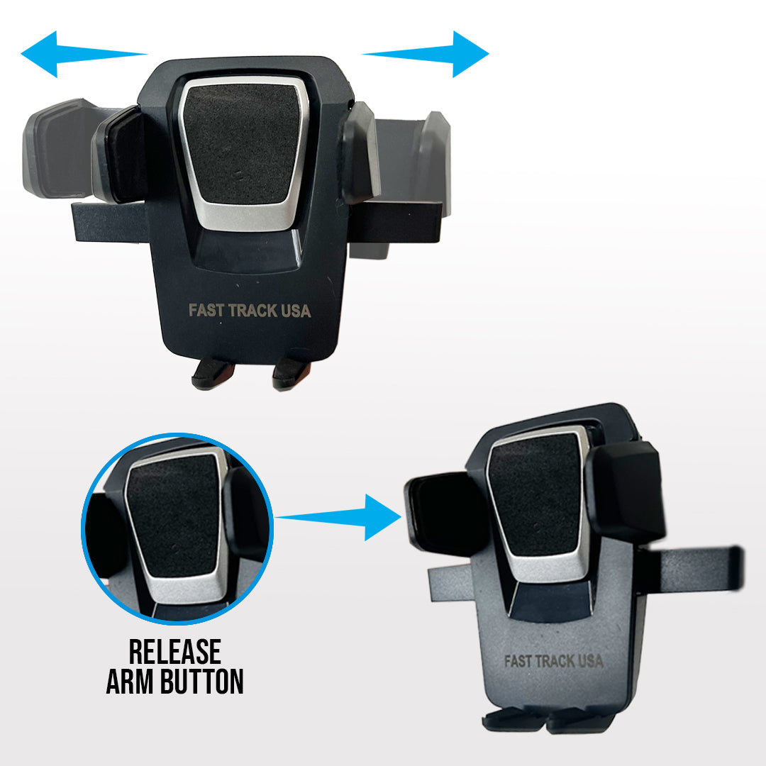 Universal Car Phone Mount - One Touch Windshield Dashboard Holder