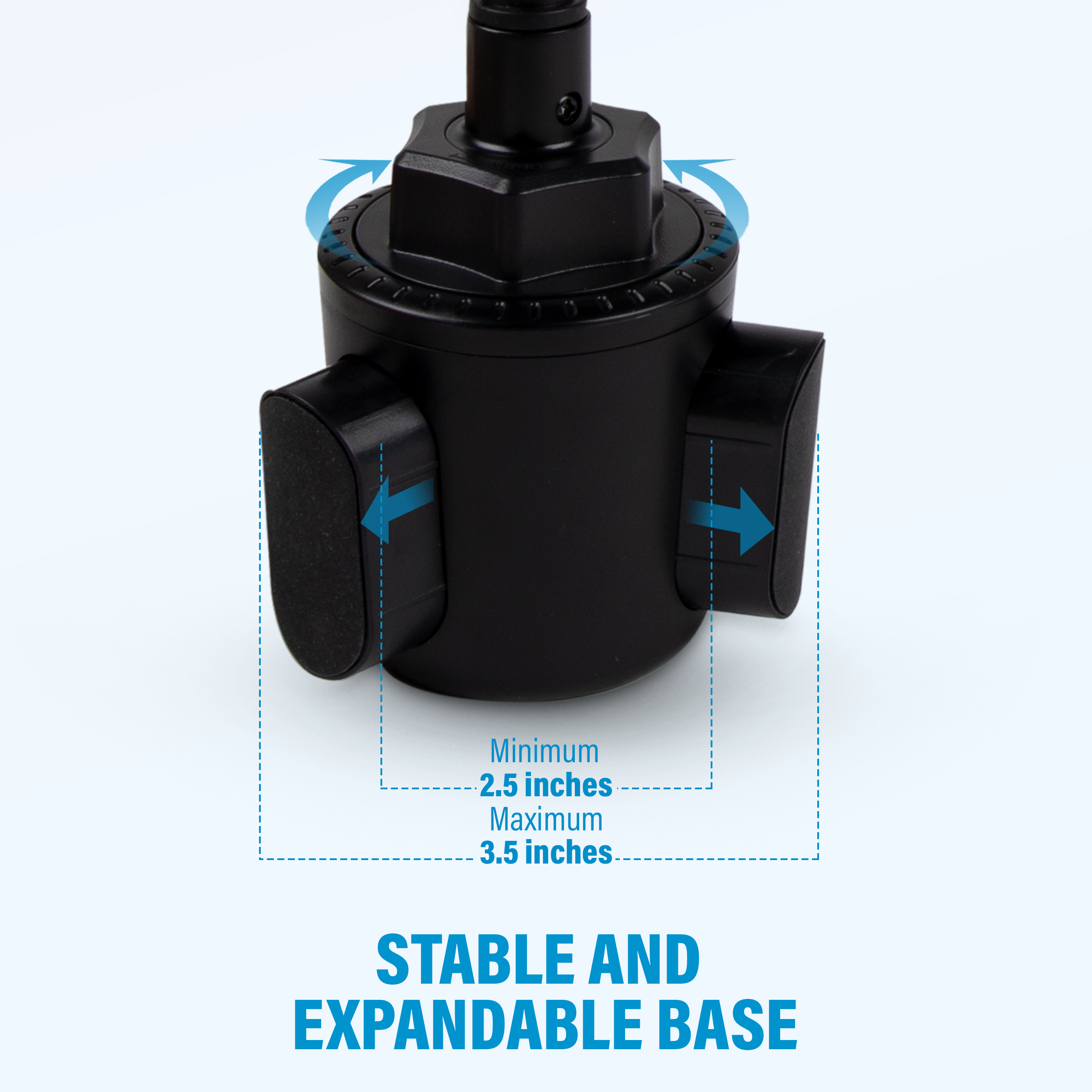 Universal Cup Holder Car Mount 2-in-1 Tablet Phone Holder 360°