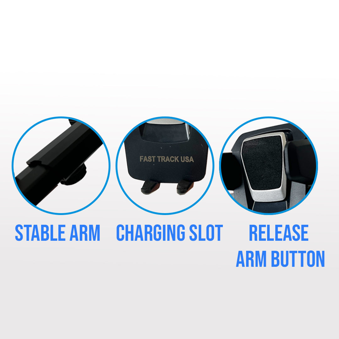 Universal Car Phone Mount - One Touch Windshield Dashboard Holder