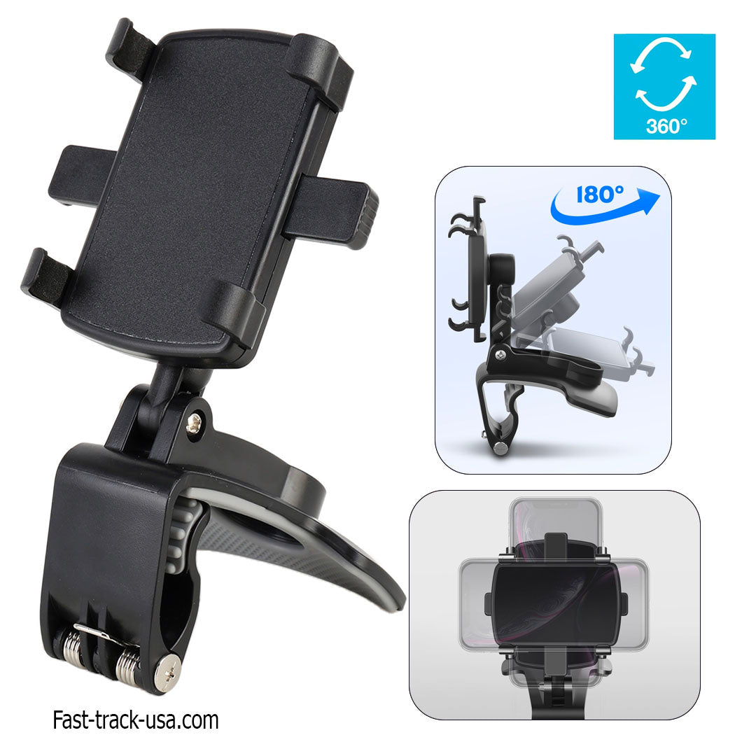Universal Car Phone Mount Holder - 360° Adjustable Bracket