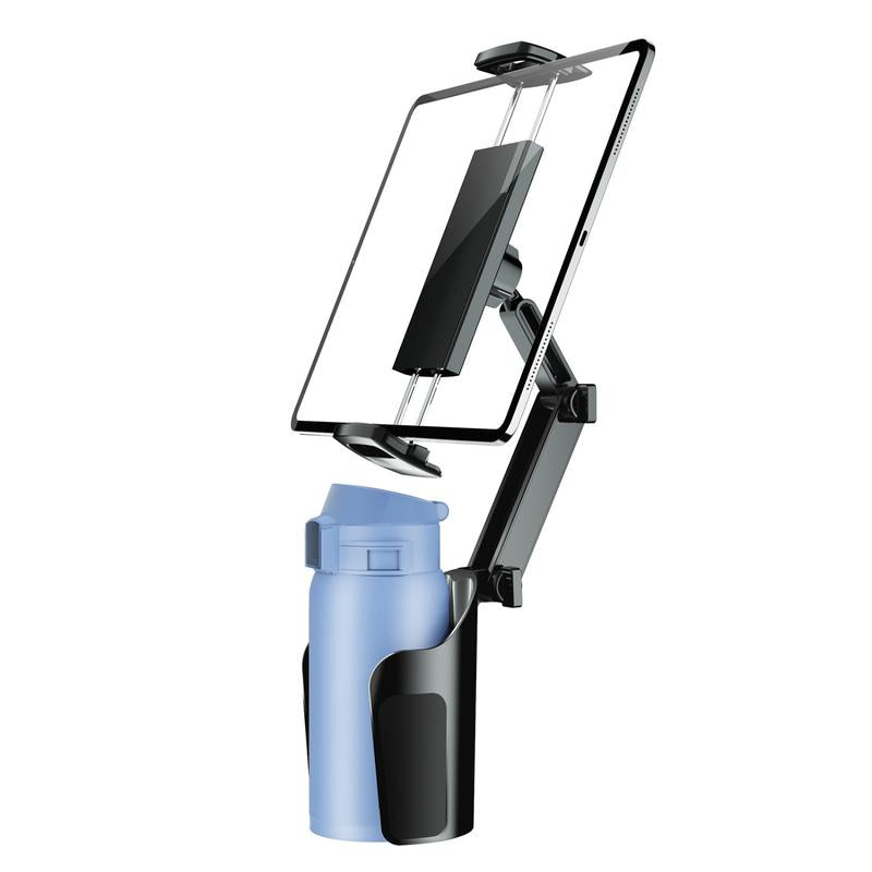 Cup Holder Tablet Mount for Ipad: Car Cup Holder Tablet Stand with Adjustable Arm for Truck Compatible with Ipad Pro Air Mini | Galaxy Tab | Kindle Fire HD or Other 4.7-12.9" Devices