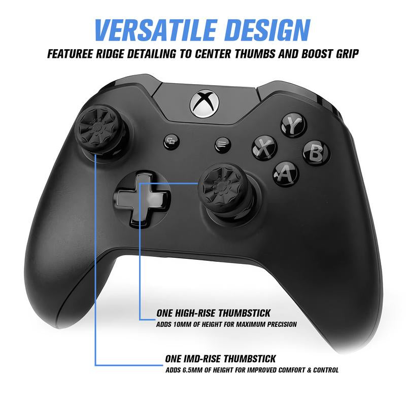 Controlfreek FPS Freek Galaxy Black for Xbox One and Xbox Series X Controller | 2 Performance Thumbsticks | 1 High-Rise, 1 Mid-Rise | Black (Limited Edition) Ps5 Accessories Gaming Accessories Grip Game Console