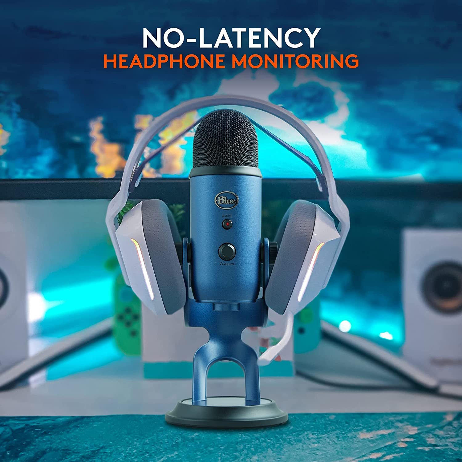 Logitech for Creators Yeti USB Microphone for Gaming, Streaming, Podcasting, Twitch, Youtube, Discord, Recording for PC and Mac, 4 Polar Patterns, Studio Quality Sound, Plug & Play-Midnight