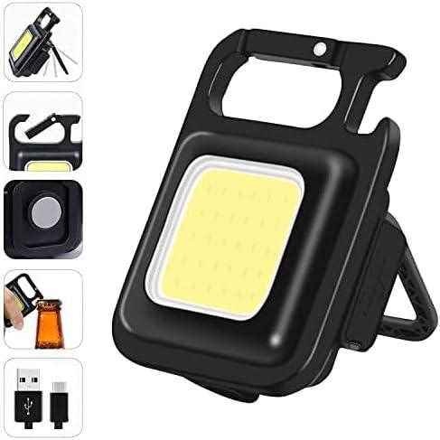 SOL 800 Lumen COB LED Rechargeable Keychain Flashlight