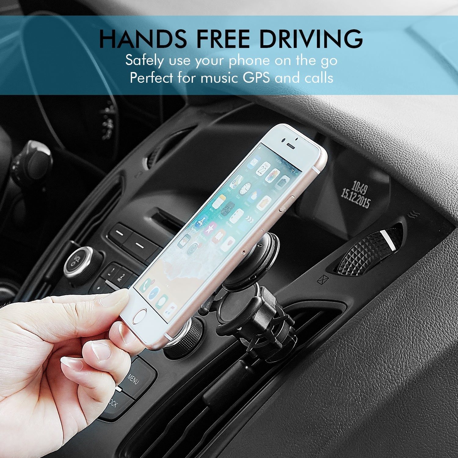 Universal Air Vent Phone Mount 360° Rotation PopSocket Compatible