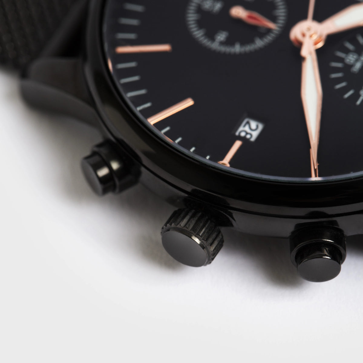 O/Z Steel Sport Watch - Black Rose Gold 43mm Stainless Steel