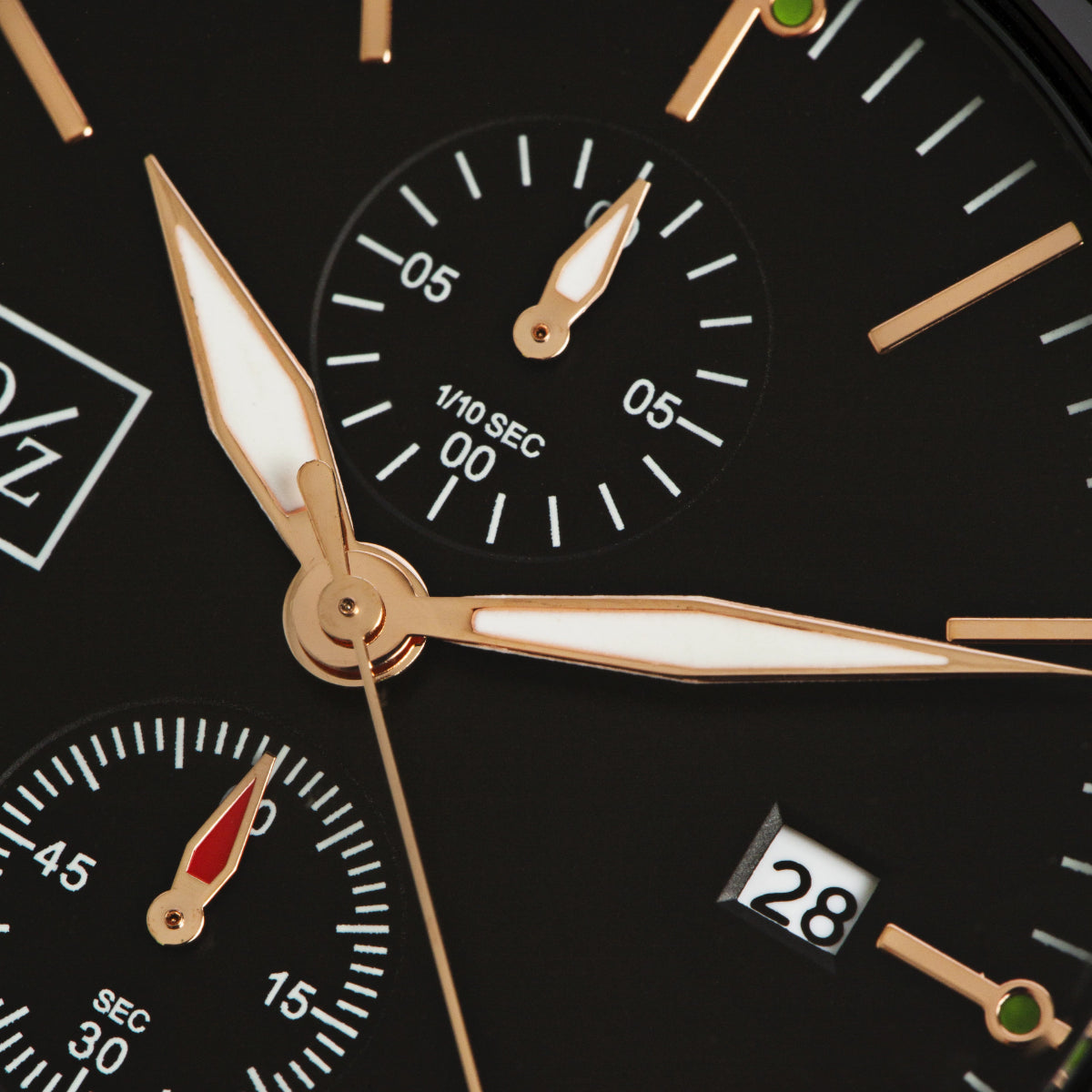 O/Z Steel Sport Watch - Black Rose Gold 43mm Stainless Steel