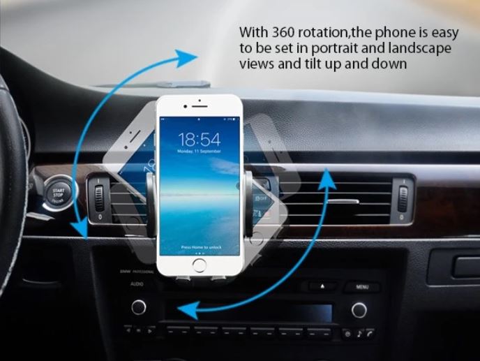 Universal Car Air Vent Phone Mount 360° Rotation Adjustable Holder