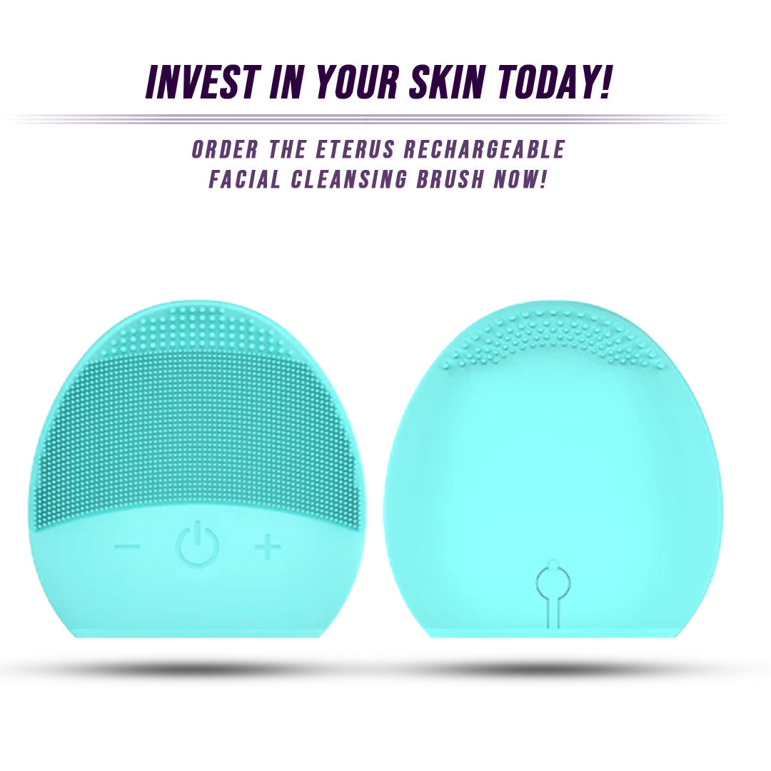 Waterproof Silicone Facial Cleansing Brush - Rechargeable IPX7