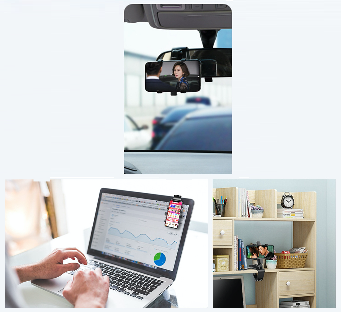 Giá treo điện thoại xe hơi với khung có thể điều chỉnh