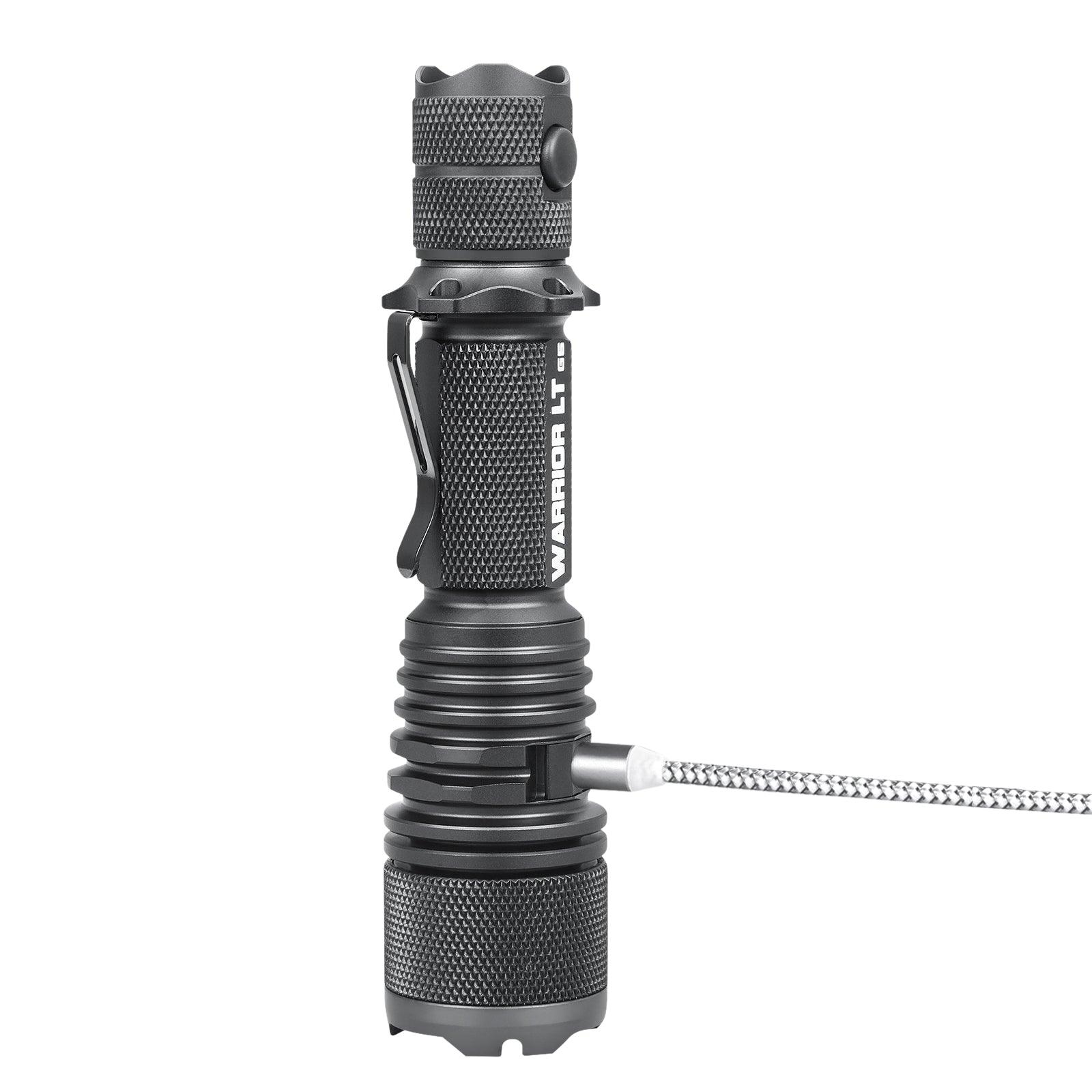 Powertac Warrior LT Gen 5 - 3050 Lumen Tactical Flashlight Long Throw