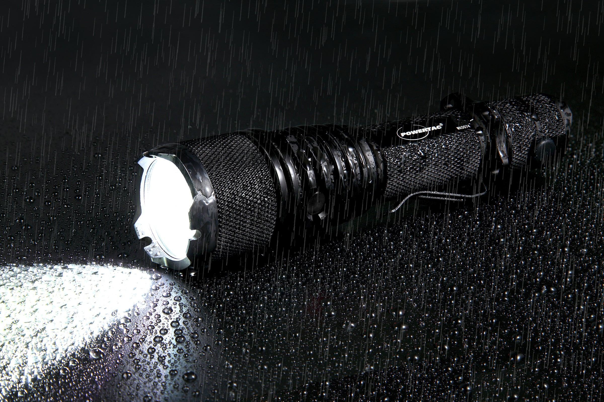 Powertac Warrior LT Gen 5 - 3050 Lumen Tactical Flashlight Long Throw