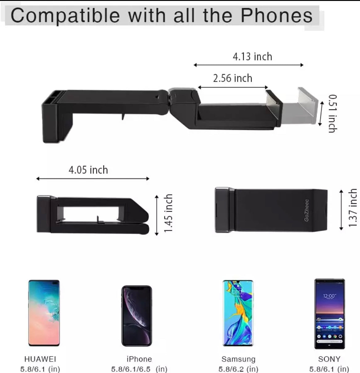 Universal Airplane Seat Phone Stand Multi-Direccional Dual
