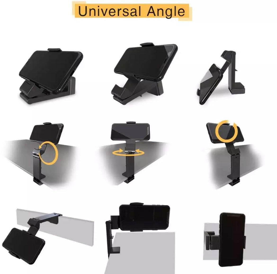 Universal Airplane Seat Phone Stand Multi-Direccional Dual