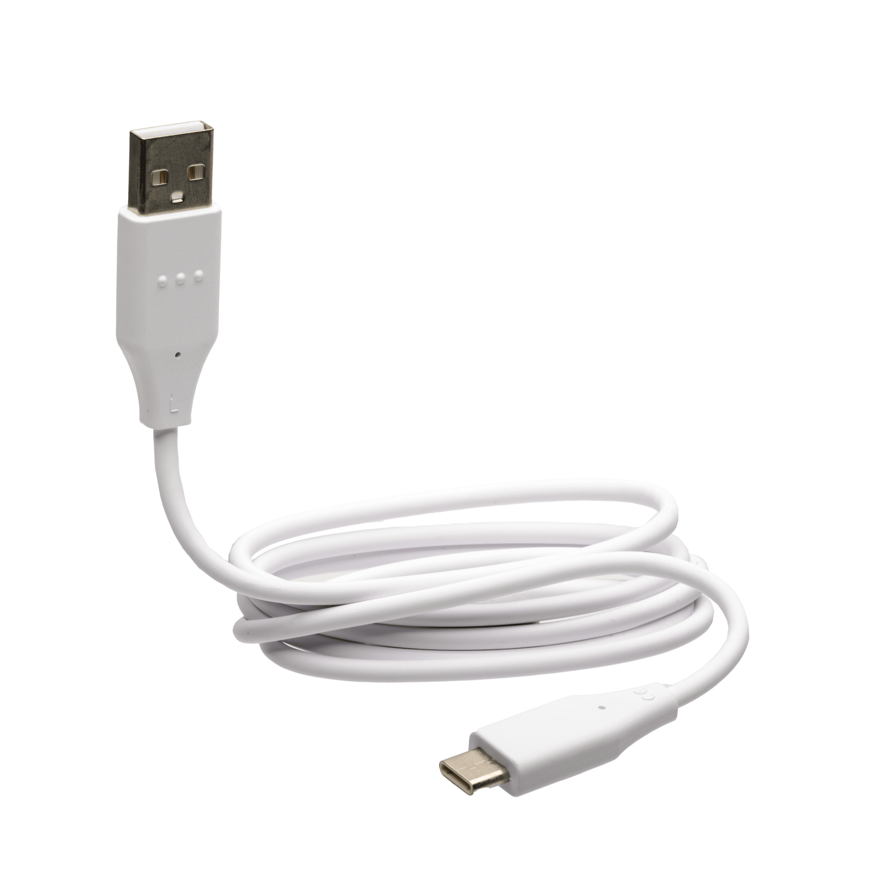 White 36-inch USB Type-C cable for charging and data transfer, compatible with Powertac E5R/E9R/Warrior G3 R.