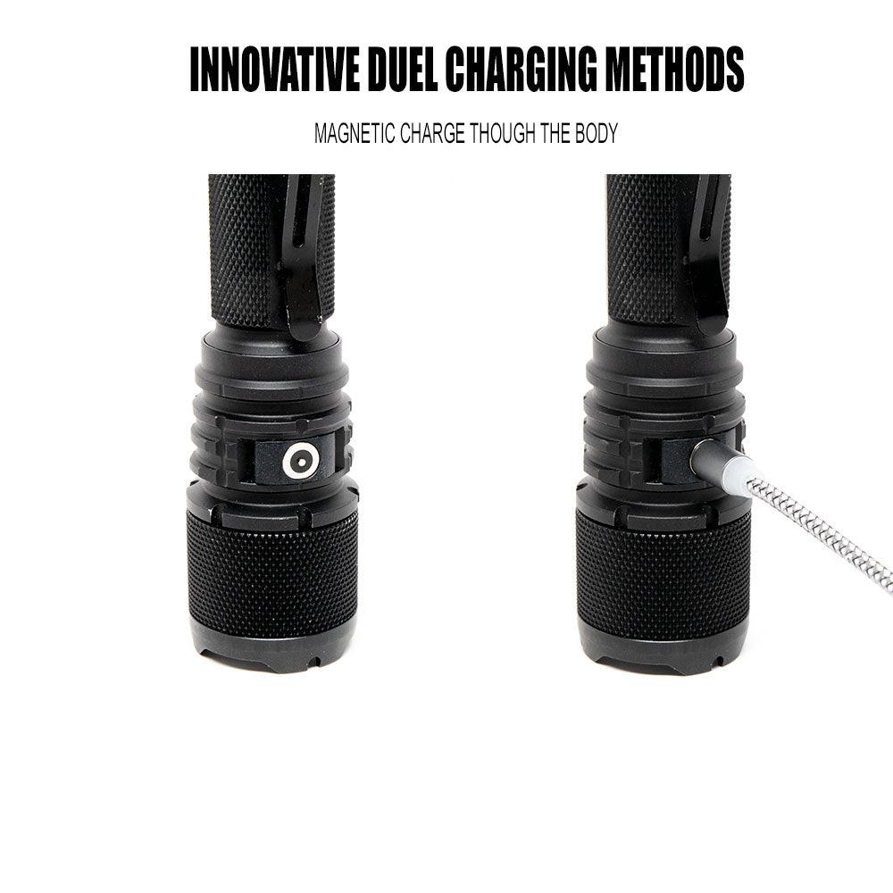 Powertac Warrior LT Gen 5 - 3050 Lumen Tactical Flashlight Long Throw