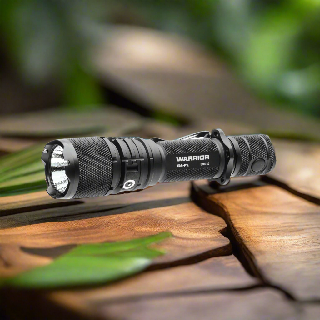 Powertac Warrior G4-FL Tactical Flashlight - 4200 Lumen Wide Beam