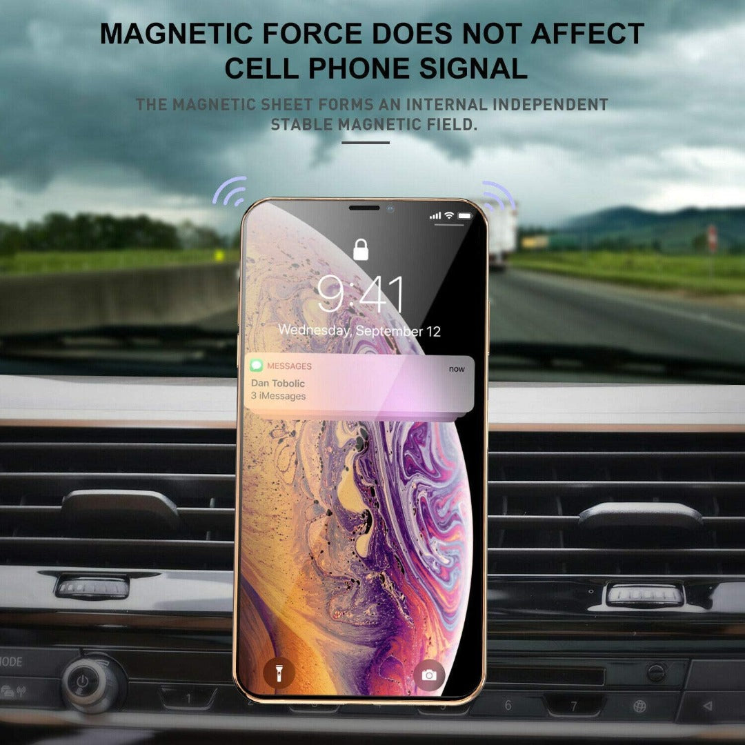 Strong Magnetic Car Air Vent Phone Holder - Universal L-Clip Mount