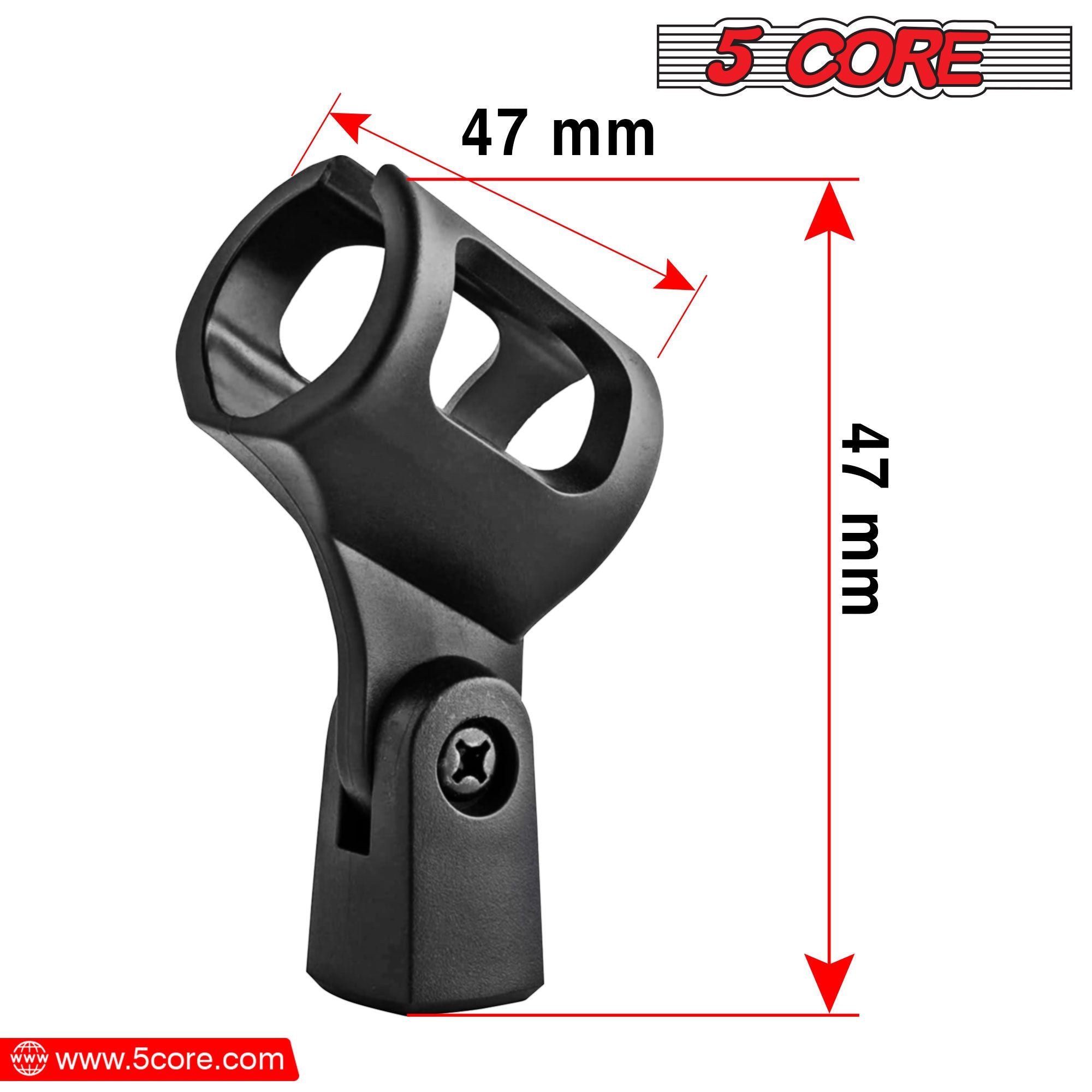 5 clip mic lõi cho đứng 6 mảnh micrô clip clip có thể điều chỉnh với bộ chuyển đổi nữ 5/8 "nam đến 3/8" phù hợp với micro cầm tay, MC-01 6 pc