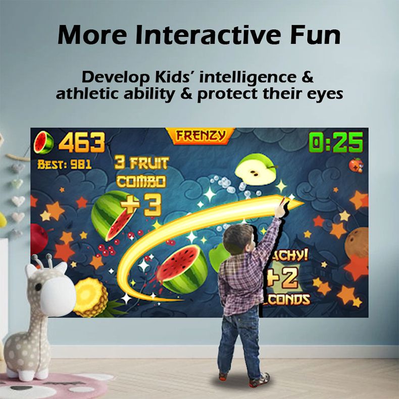 FMUSER Y2 4K Portable Interactive Projector Android 9.0 HDMI WiFi