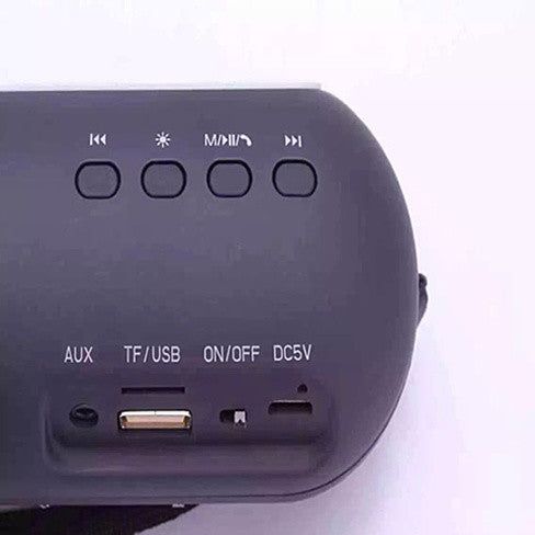 Portable Bluetooth Speaker With LED Disco Lights - 5 Hour Battery