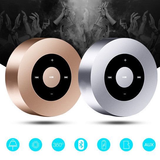 Metallic Bluetooth Speaker MP3 Player - Gold Silver NFC 10Hr Battery