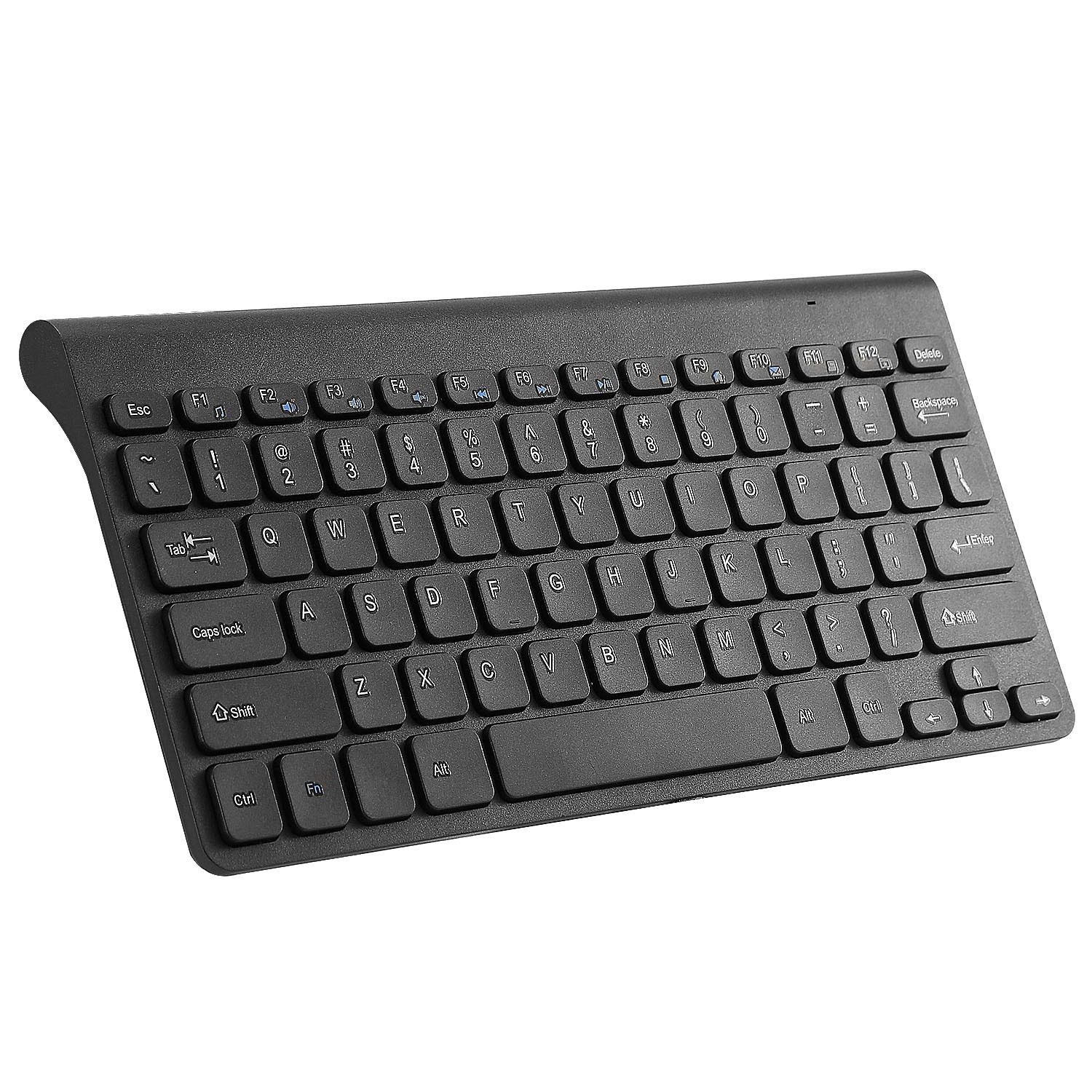 무선 키보드 및 마우스 2.4GHz 멀티미디어 미니 키보드 마우스 콤보 USB 수신기