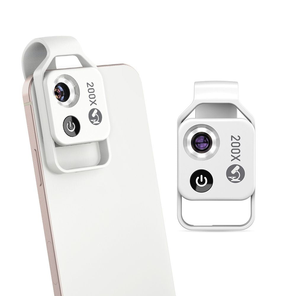 Apexel HD 200x Mikroskop -Makroobjektiv für die tragbare Tasche von Mobiltelefonen mit CPL -Filter -LED -Licht für iPhone Huawei Samsung Xiaomi Die meisten Smartphones