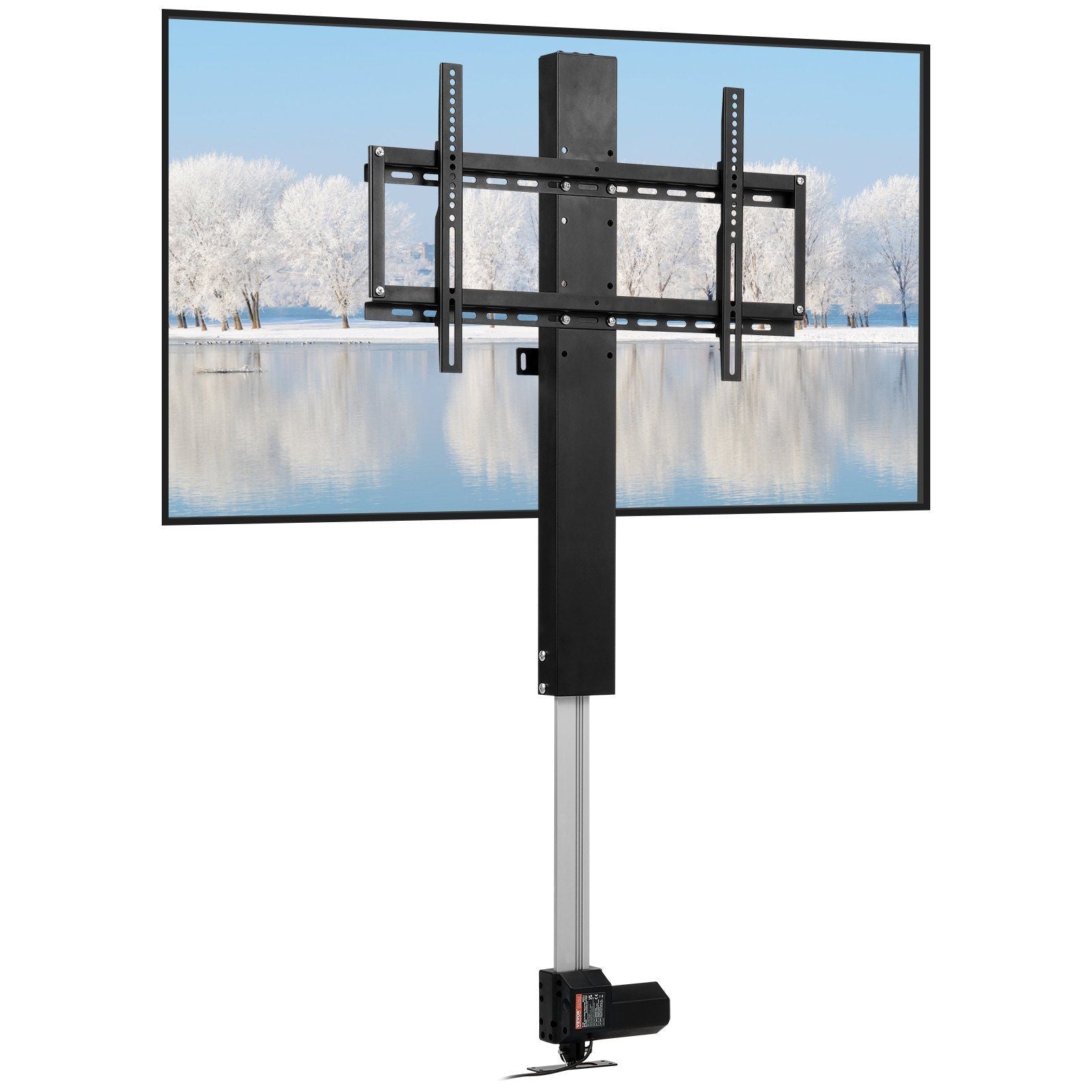 VEVOR Motorized TV Lift Stroke Length 31 Inches Motorized TV Mount Fit for Max.60 Inch TV Lift with Remote Control Height Adjustable 42-73 Inch,Load Capacity 132 Lbs