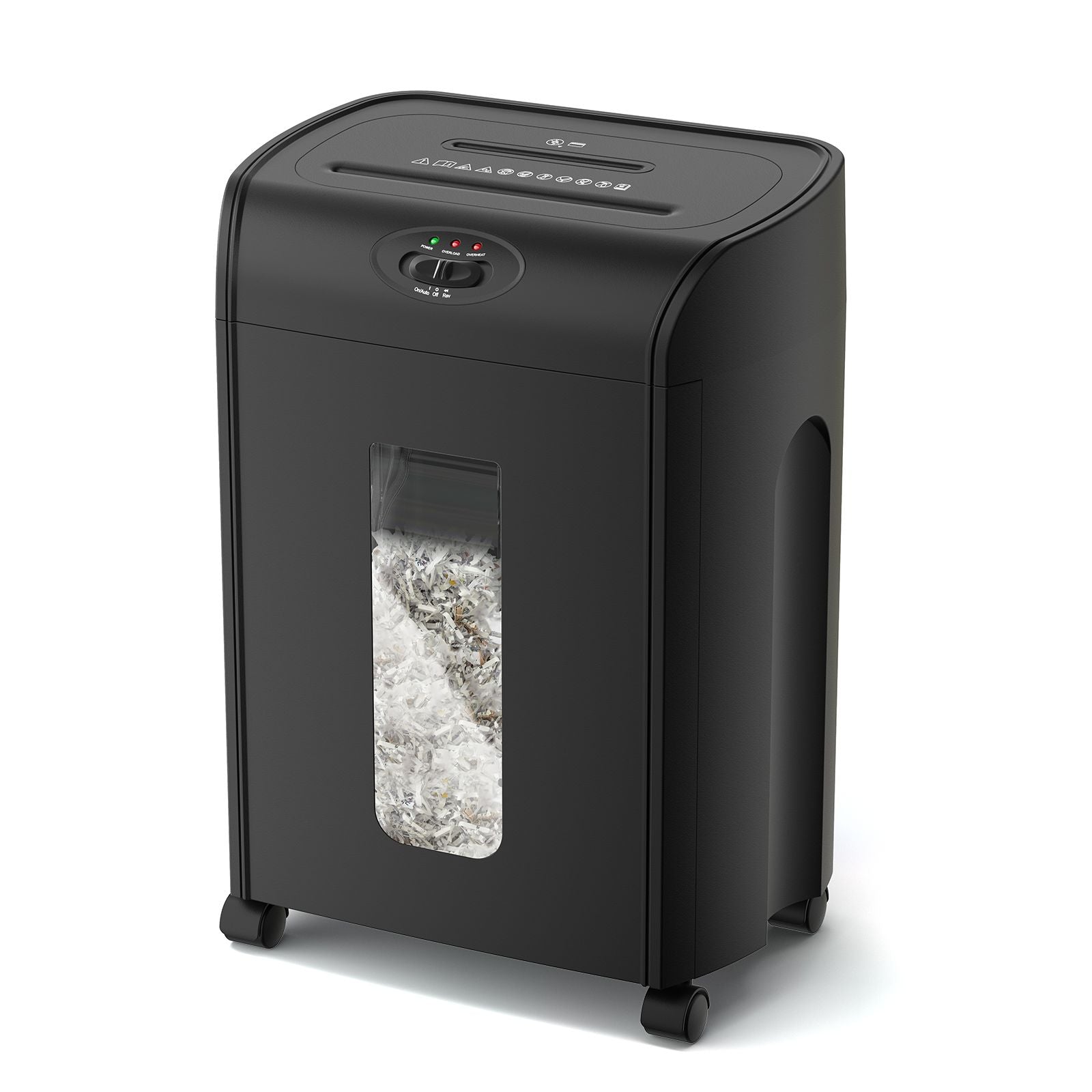 Máy hủy giấy cắt giấy chéo 15 tờ, 4,76 gallon giấy nặng/cd/card siêu