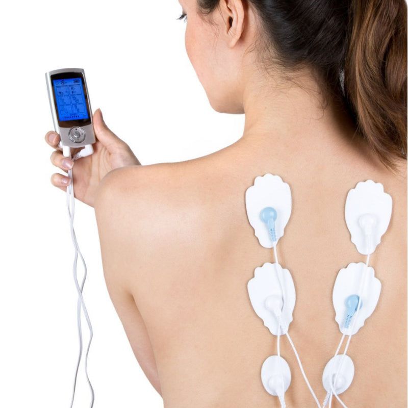 Portable TENS Unit Muscle Stimulator - 16 Modes Travel Case