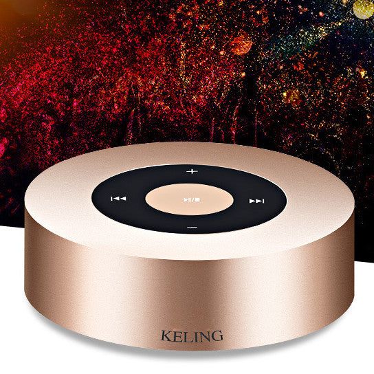 Metallic Bluetooth Speaker MP3 Player - Gold Silver NFC 10Hr Battery