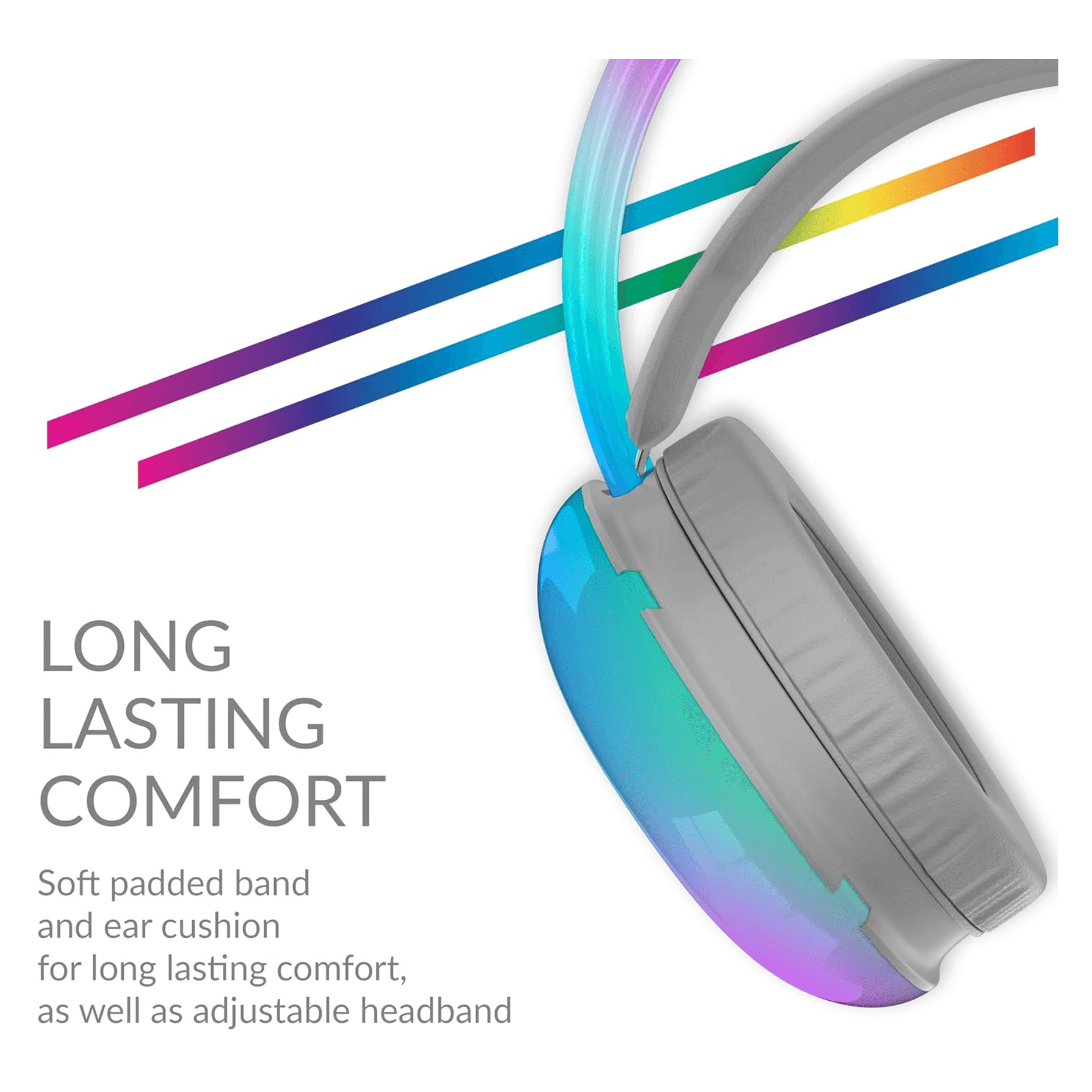 IQ Sound RGB Gaming Headset - 7.1 Surround Sound USB Wired