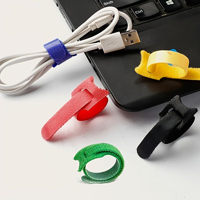 20 màu ngẫu nhiên PCS có thể sử dụng lại dây cáp buộc; Mối quan hệ tổ chức dây có thể điều chỉnh để tổ chức máy tính xách tay máy tính bảng tại nhà