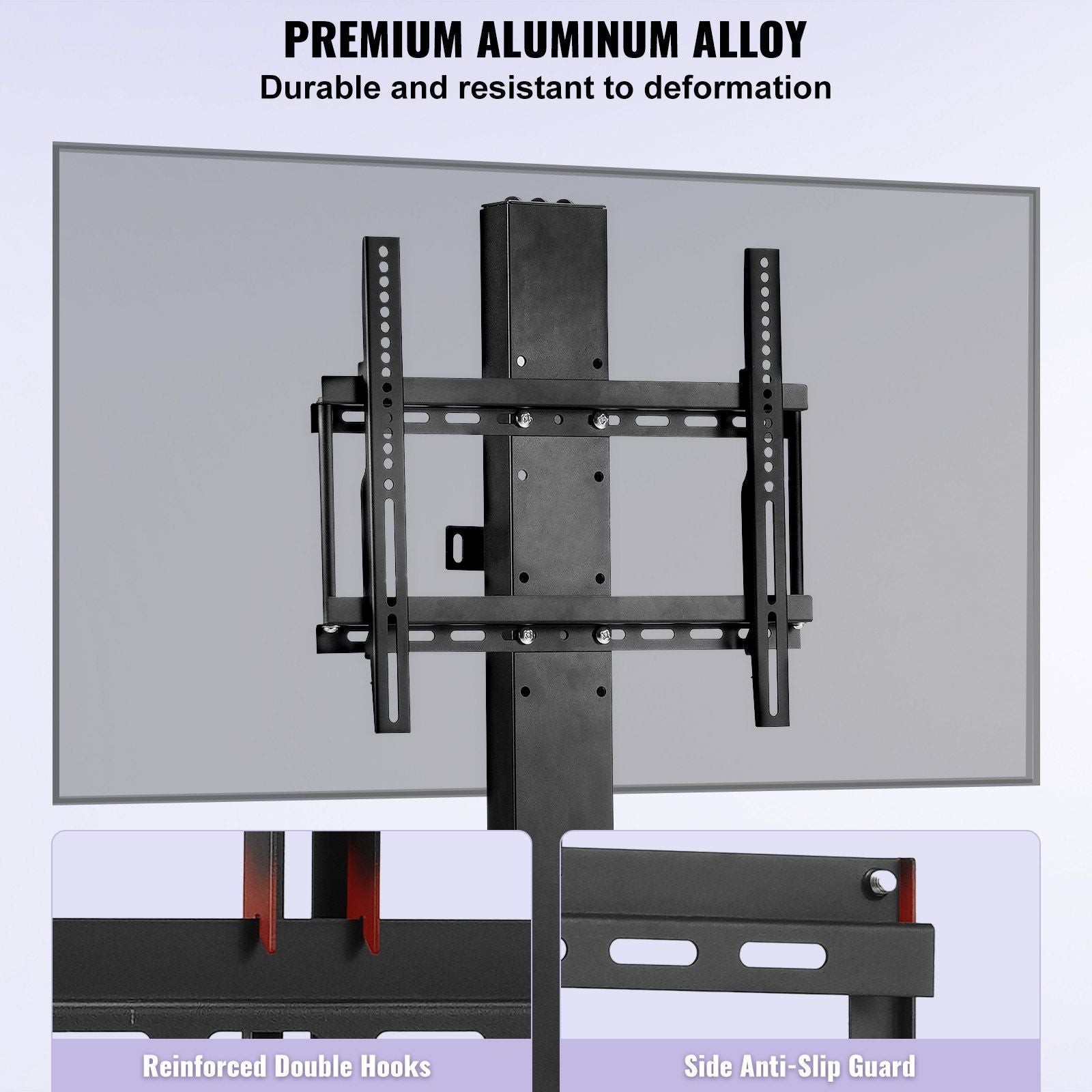 VEVOR Motorized TV Lift Stroke Length 28 Inches Motorized TV Mount Fit for Max.50 Inch TV Lift with Remote Control Height Adjustable 38-65 Inch,Load Capacity 132 Lbs