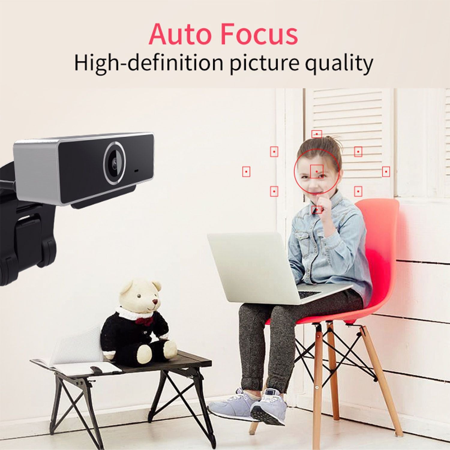 FHD 1080p Webcam USB PC Komputer Webcam Auto Focus dengan Mikrofon 60 Deregreen Laptop Laptop Webcam Langsung Webcam Streaming