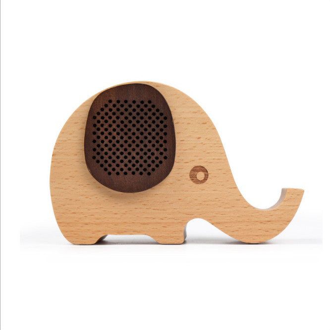 WOODSY GOODSY Wooden 2-in-1 Bluetooth Speaker Phone Stand