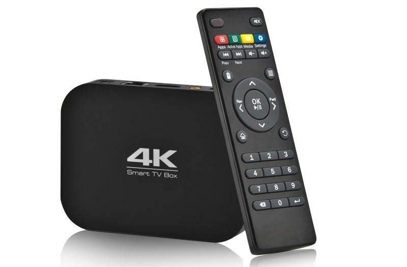 Hub de divertissement - Boîte à télévision quadricole 4K et 1080p