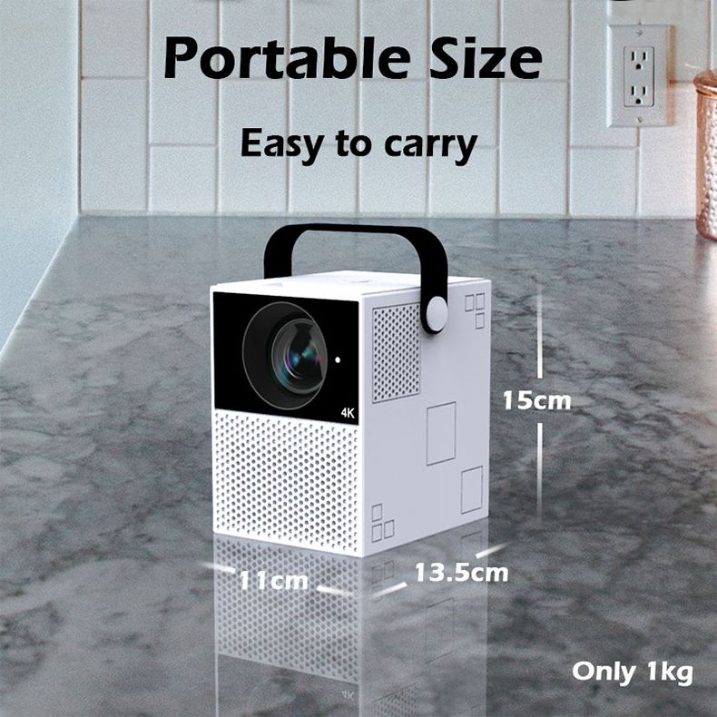 FMUSER Y2 4K Portable Interactive Projector Android 9.0 HDMI WiFi