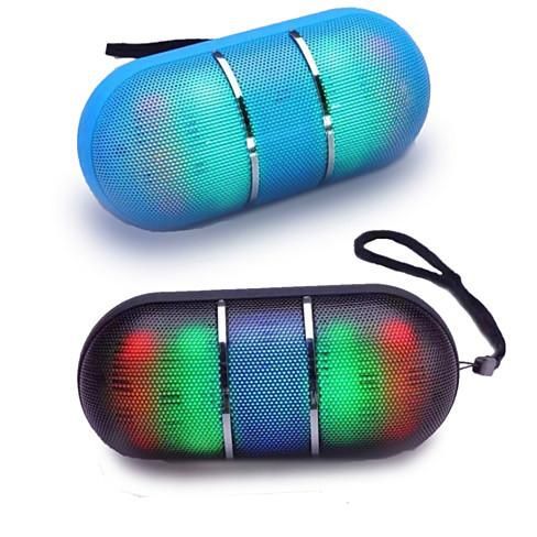 Doba portable Bluetooth speaker in blue and black with LED disco lights and 5-hour battery life.