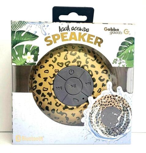 Aqua Sounds Leopard Print Bluetooth Shower Speaker - Water Resistant