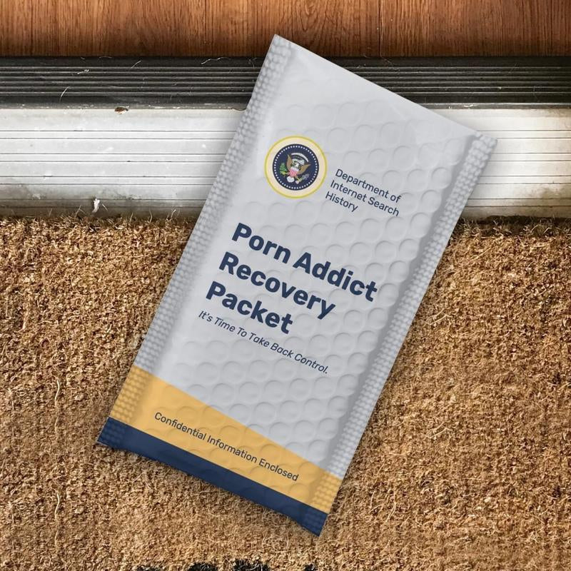 P Addict Recovery Packet Prank Mail Package
