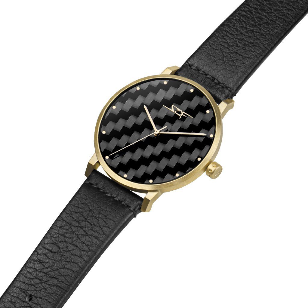 Phoenix Alpha Carbon Fiber Watch - 40mm Stainless Steel Quartz