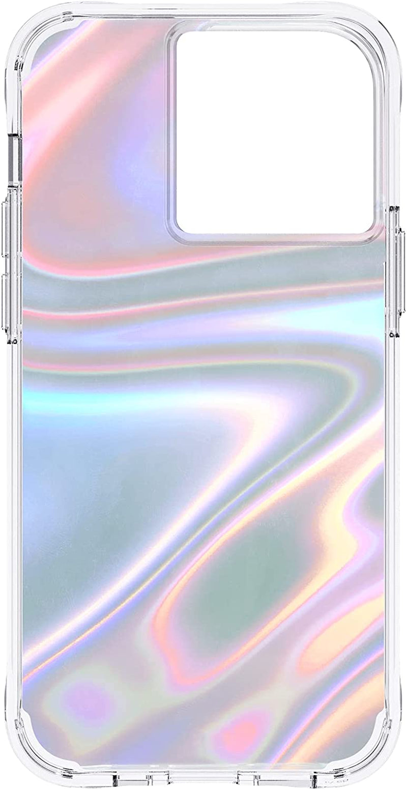 Soap Bubble Iphone 13 Pro Case [10Ft Drop Protection] [Wireless Charging Compatible] Luxury Cover for Iphone 13 Pro 6.1" - Iridescent Swirl Effect. Anti-Scratch, Shock Absorbing - Iridescent