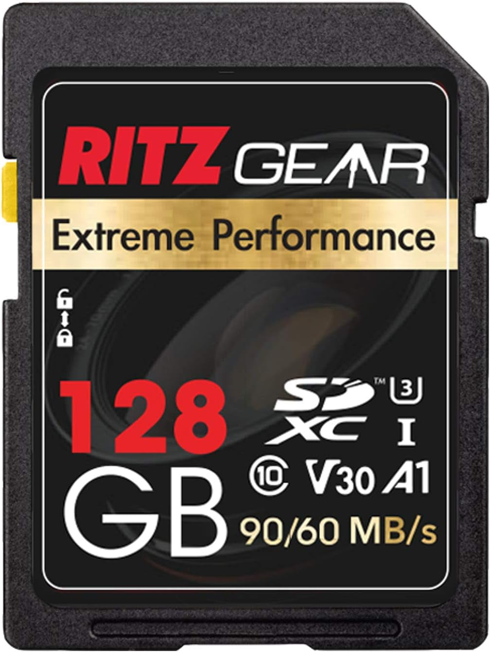 128GB High-Speed SDXC UHS-I SD Card, C10, U3, V30, Full-Hd & 4K Memory Card