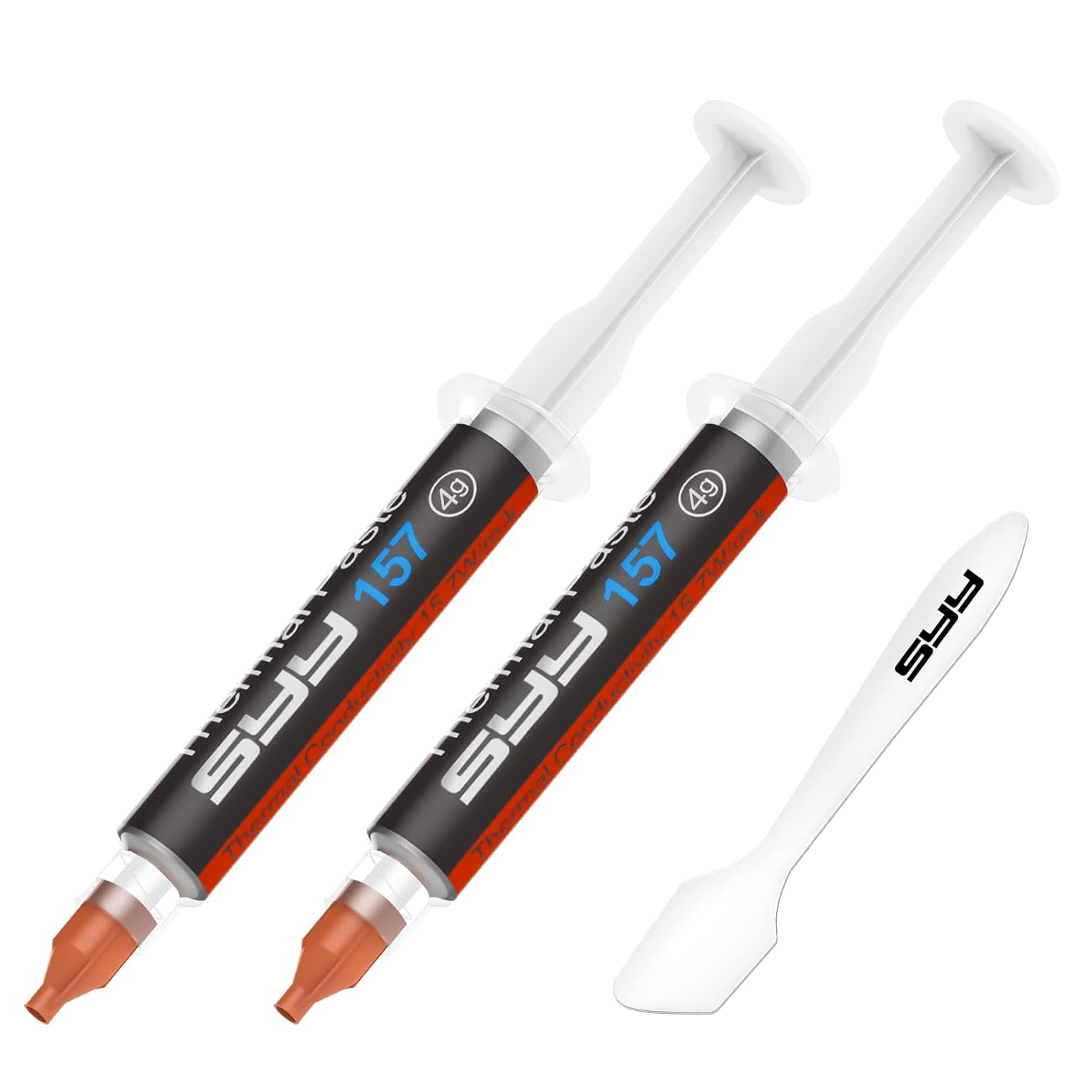 Thermal Paste with Tool Kit, 8 Grams CPU Paste Thermal Compound Paste Heatsink for Ic/Processor/Cpu/Gpu/All Coolers, New Formula Carbon Based Easy to Apply, Thermal Interface Material