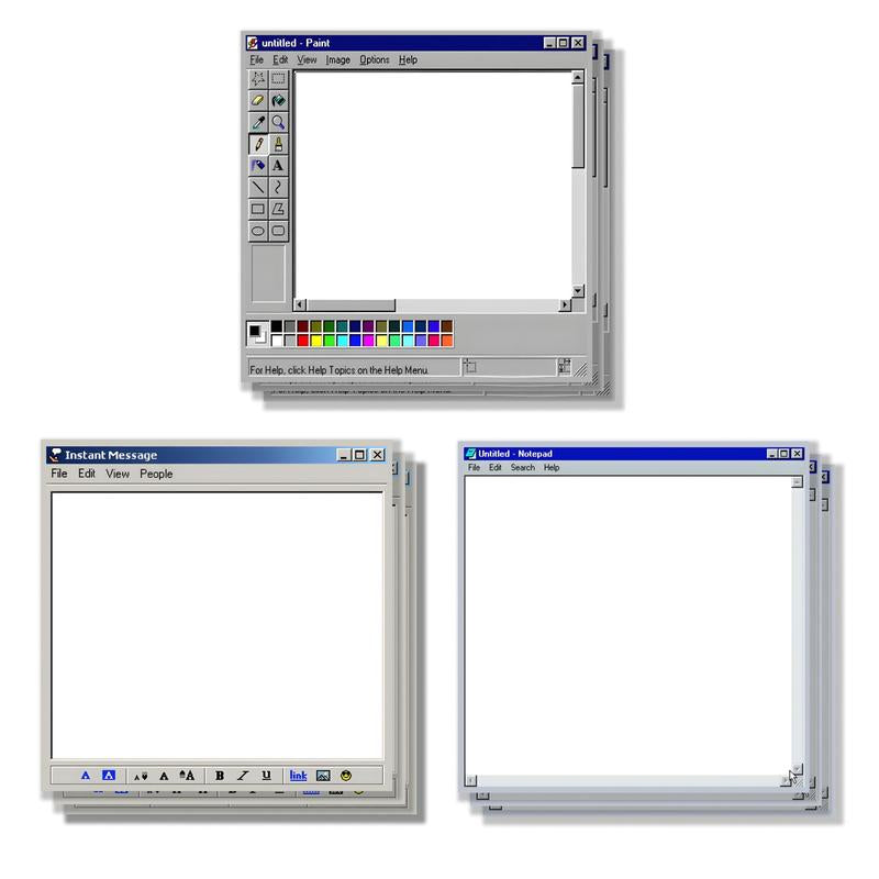 Retro Computer Design Sticky Note, 3 Counts/Set Creative Office & School Notepad, Perfect Gift for Students and Teachers, Funny Gift
