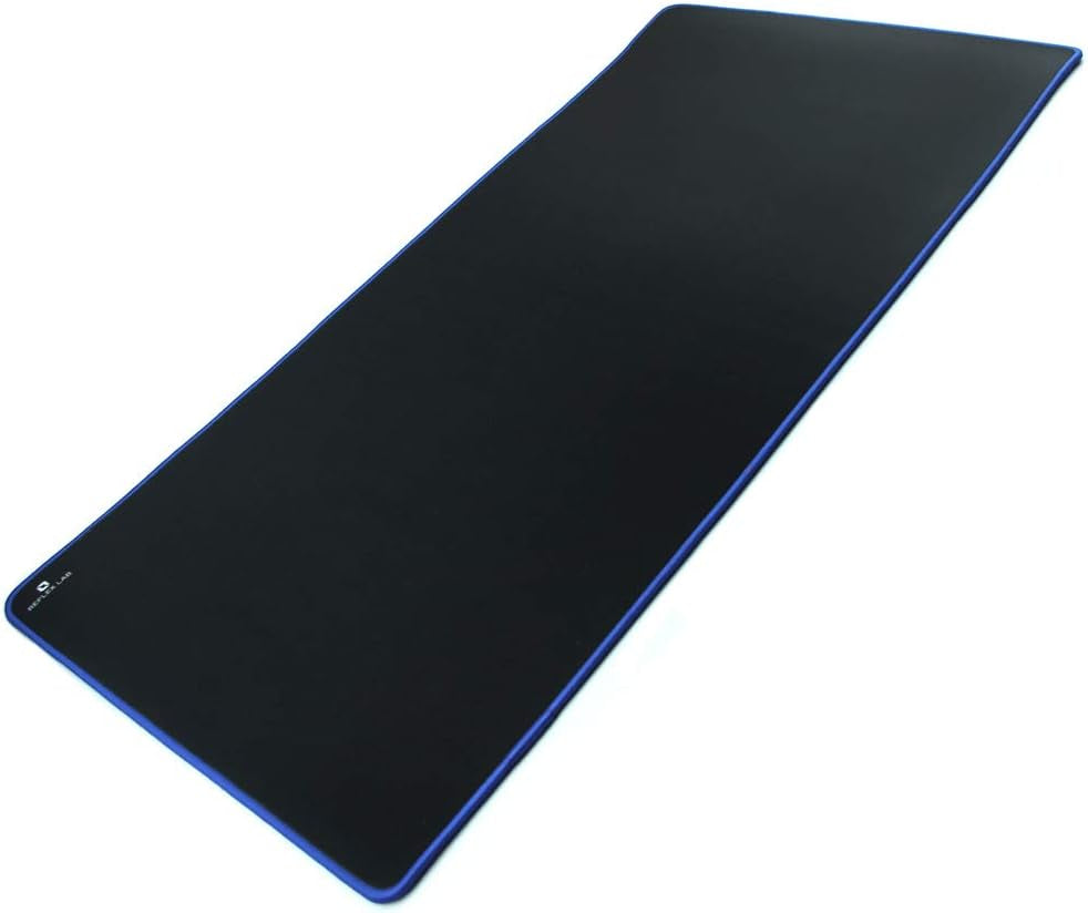 Extra Large Extended Gaming Mouse Pad Mat XXXL, Stitched Edges, Waterproof, Ultra Thick 5Mm, Wide & Long Mousepad 36"X18"X.20" Blue