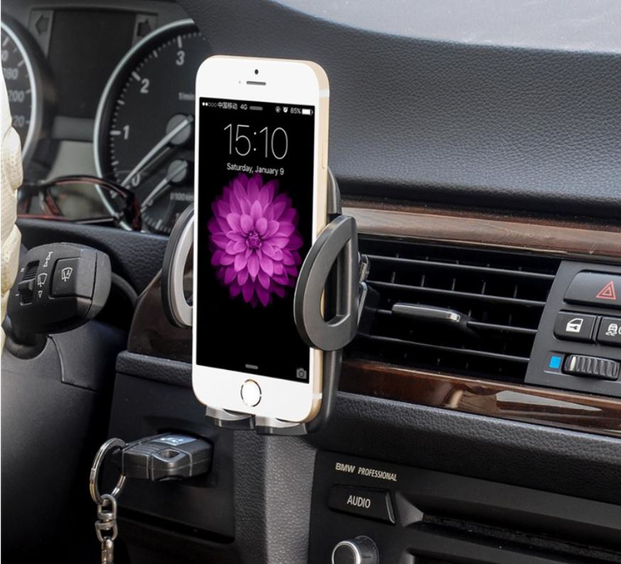 Bil Air Vent Mount Mount Cell Phone Mount Holder Justerbar vagga